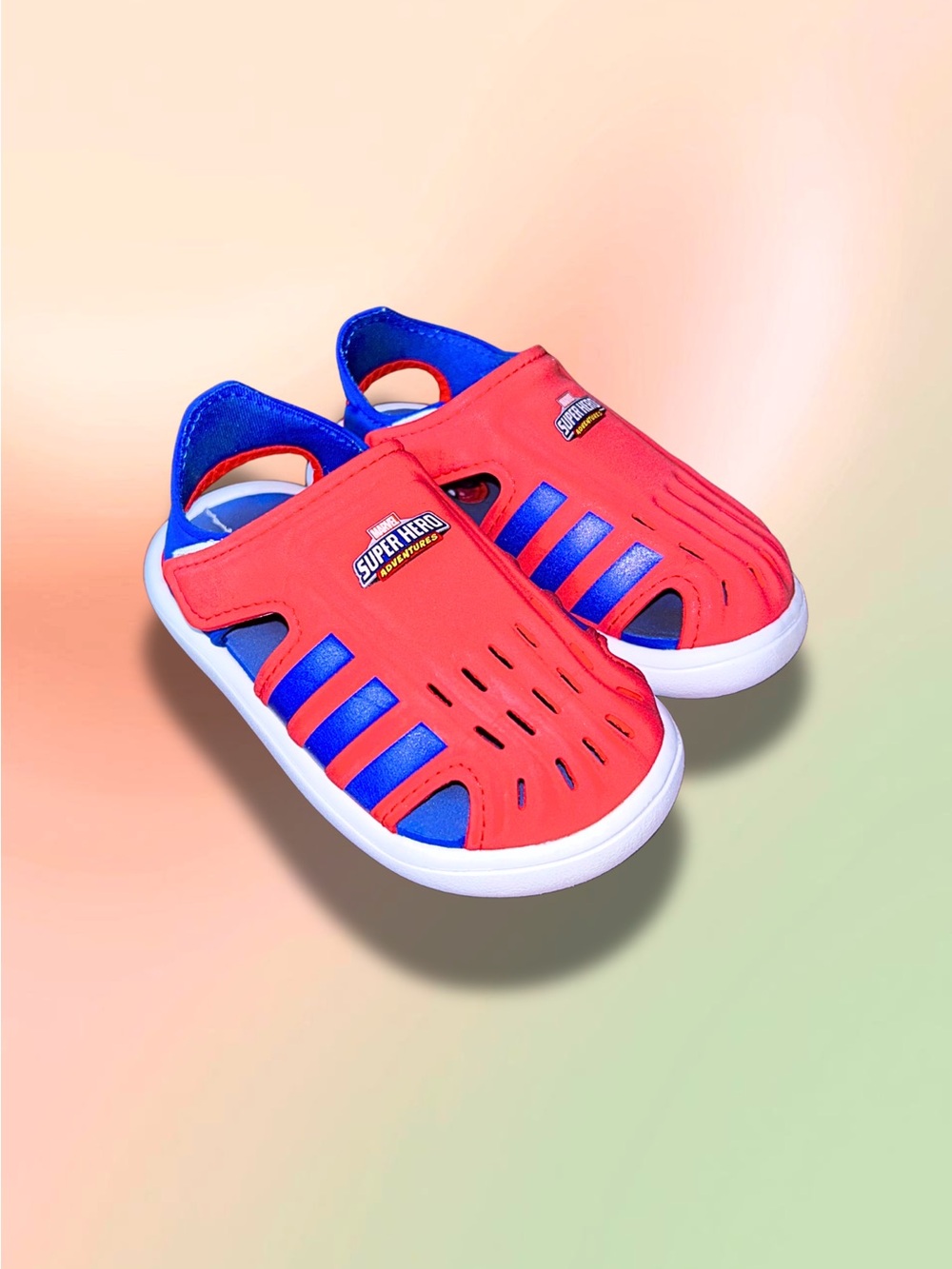 Adidas Marvel Spiderman Superhero Adventures Toddler Sandals Size 7K